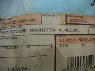 Aprilia Rally 50 H2O SR Προστατευτικό εξάτμισης  AP8238103-thumb-6