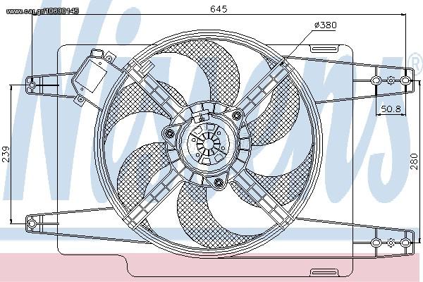 ΒΕΝΤΙΛ.ALFA 156 1,6-1,8-2,0 ΚΑΙΝ. NISSENS 85108 ALFA ROMEO 156