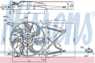 ΒΕΝΤΙΛ.OPEL ASTRA / ZAFIRA 98- ΚΑΙΝ. NISSENS 85154 OPEL ASTRA OPEL ZAFIRA