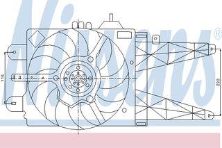 ΒΕΝΤΙΛ.FIAT PUNTO 99- ΚΑΙΝ. NISSENS 85158 FIAT PUNTO