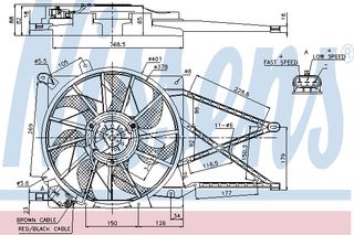 ΒΕΝΤΙΛ.ASTRA/ZAFIRA 1,2 98- ΚΑΙΝ. NISSENS 85185 OPEL ASTRA OPEL ZAFIRA