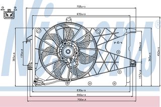 ΒΕΝΤΙΛ.OPEL MERIVA 1,6-1,8 03- ΚΑΙΝ. NISSENS 85199 OPEL MERIVA