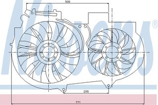 ΒΕΝΤΙΛ.AUDI A4 II 2,4-3,0 00- ΚΑΙΝ. NISSENS 85246 AUDI A4 AUDI A6 SEAT EXEO