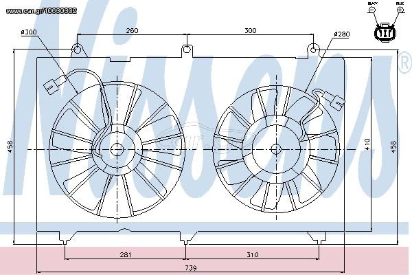 ΒΕΝΤΙΛ.HONDA ACCORD 03- ΚΑΙΝ. NISSENS 85269 HONDA ACCORD