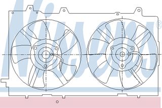 ΒΕΝΤΙΛ. FORRESTER 2,0 02- ΚΑΙΝ. NISSENS 85285 SUBARU FORESTER