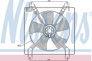 ΒΕΝΤΙΛ.CHEVROLET LACETTI 04- ΚΑΙΝ. NISSENS 85355 CHEVROLET LACETTI DAEWOO LACETTI DAEWOO NUBIRA