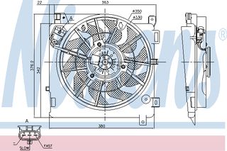 ΒΕΝΤΙΛ.OPEL ASTRA H  04- ΚΑΙΝ. NISSENS 85755 OPEL ASTRA OPEL ZAFIRA