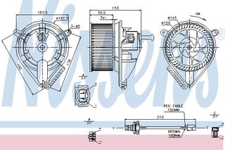 BLOWER MERCEDES SPRINTER W 901 ΚΑΙΝ. NISSENS 87039 MERCEDES-BENZ SPRINTER VW LT