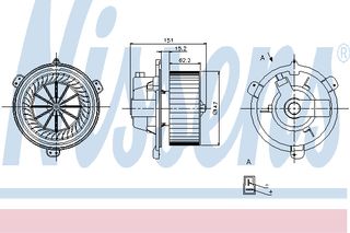 BLOWER FIAT PUNTO  93- ΚΑΙΝ. NISSENS 87056 FIAT BARCHETTA FIAT PUNTO LANCIA Y