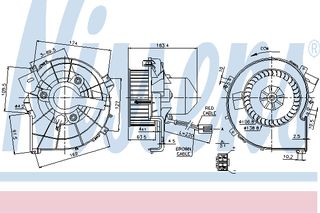 BLOWER OPEL CORSA C  00- ΚΑΙΝ. NISSENS 87080 OPEL COMBO OPEL CORSA OPEL TIGRA