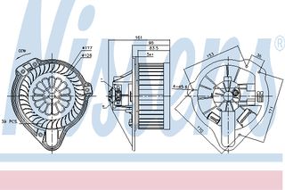 BLOWER VOLVO 850    91- ΚΑΙΝ. NISSENS 87170 VOLVO 850