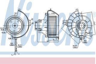 BLOWER OPEL ASTRA G  98- ΚΑΙΝ. NISSENS 87188 OPEL ASTRA OPEL ZAFIRA