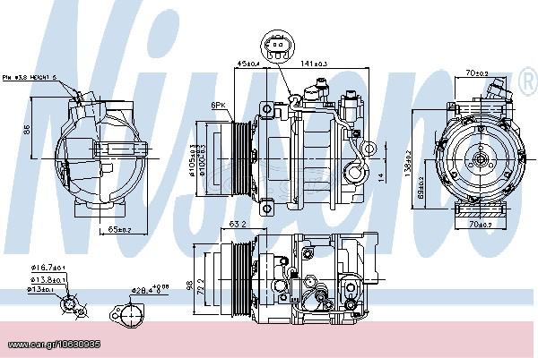 A/C COMPRESSOR C-CLASS W 203 ΚΑΙΝ. NISSENS 89033 MERCEDES-BENZ C-CLASS MERCEDES-BENZ CLC-CLASS MERCEDES-BENZ CLK MERCEDES-BENZ CLS MERCEDES-BENZ E-CLASS MERCEDES-BENZ G-CLASS MERCEDES-BENZ M-CLASS ME