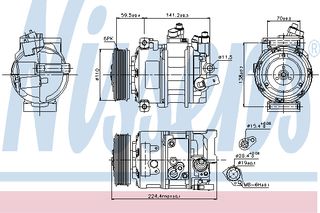 A/C COMPR VW-GOLF V   03- ΚΑΙΝ. NISSENS 890396