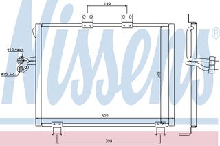 ΣΥΜΠΥΚΝΩΤΗΣ JEEP WRANGLER 00- ΚΑΙΝ. NISSENS 940017 JEEP WRANGLER