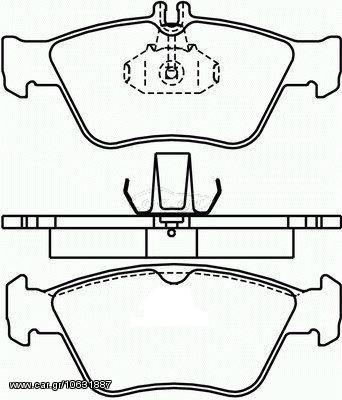 ΣΕΤ ΤΑΚΑΚΙΑ ΦΡ.MERCEDES E ΚΑΙΝ. BREMBO P50023 MERCEDES-BENZ C-CLASS MERCEDES-BENZ CLK MERCEDES-BENZ E-CLASS MERCEDES-BENZ SLK