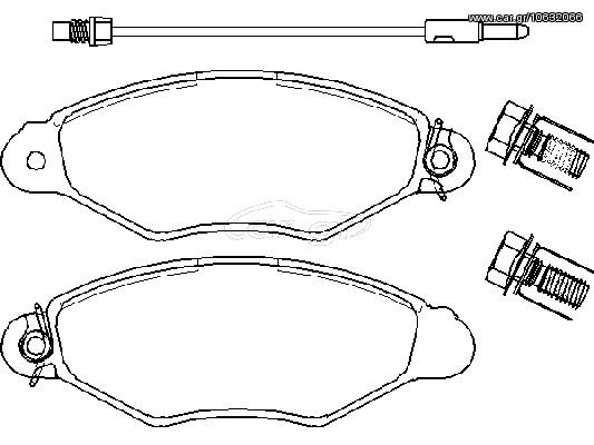 ΣΕΤ ΤΑΚΑΚΙΑ ΕΜ.XSARA1,4/KANGOO ΚΑΙΝ. BREMBO P56038 NISSAN KUBISTAR RENAULT KANGOO