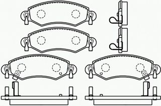 ΣΕΤ ΤΑΚΑΚΙΑ OPEL AGILA 1,0 -00 ΚΑΙΝ. BREMBO P59035 OPEL AGILA SUZUKI WAGON