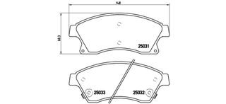 ΤΑΚΑΚ.ΕΜ.ASTRA J/CRUZE 09- 15 ΚΑΙΝ. BREMBO P59076 CHEVROLET AVEO CHEVROLET CRUZE OPEL ASTRA