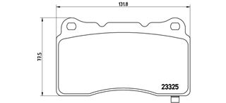 ΤΑΚΑΚ.ΕΜ.CADILLAC CTS 13- ΚΑΙΝ. BREMBO P59079 CADILLAC ATS CADILLAC CTS CHEVROLET CORVETTE OPEL ASTRA OPEL INSIGNIA SAAB 9-5