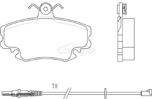 ΣΕΤ ΤΑΚΑΚΙΑ ΦΡΕΝΩΝ PEUGEOT ΚΑΙΝ. BREMBO P68008 ALPINE A610 ALPINE V6 DACIA LOGAN DACIA SANDERO DACIA SOLENZA PEUGEOT 205 PEUGEOT 309 RENAULT 11 RENAULT 18 RENAULT 19 RENAULT 20 RENAULT 21 RENAULT 25 