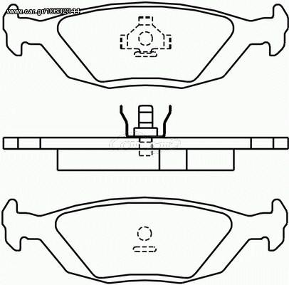 ΣΕΤ ΤΑΚΑΚΙΑ ΦΡ.SΑΑΒ 9000 ΟΠ. ΚΑΙΝ. BREMBO P71003 SAAB 900 SAAB 9000 VOLVO 440 VOLVO 460 VOLVO 480