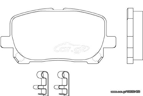 ΣΕΤ ΤΑΚ.ΕΜ.TOYOTA AVENSISVERSO ΚΑΙΝ. BREMBO P83061 TOYOTA AVENSIS