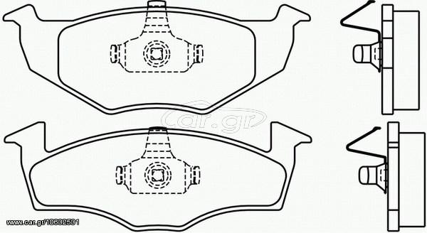 ΣΕΤ ΤΑΚΑΚΙΑ ΕΜ.IBIZA II/II-POL ΚΑΙΝ. BREMBO P85031 SEAT CORDOBA SEAT IBIZA SEAT TOLEDO VW GOLF VW POLO VW VENTO