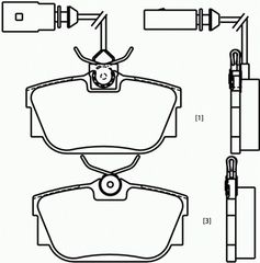 ΣΕΤ ΤΑΚAK.ΟΠ.TRANS/TER T4 96- ΚΑΙΝ. BREMBO P85046 VW TRANSPORTER