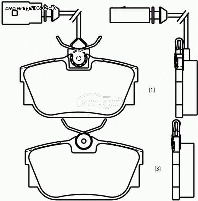 ΣΕΤ ΤΑΚAK.ΟΠ.TRANS/TER T4 96- ΚΑΙΝ. BREMBO P85046 VW TRANSPORTER