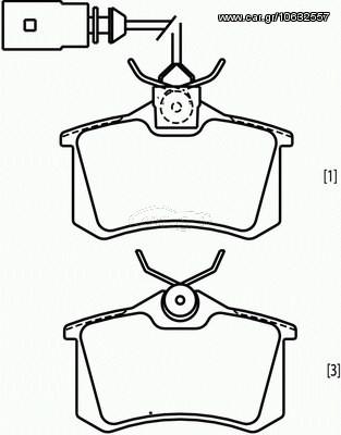 ΣΕΤ ΤΑΚ.ΟΠ.SEAT ALHAMBRA 97- ΚΑΙΝ. BREMBO P85058 FORD GALAXY SEAT ALHAMBRA VW SHARAN