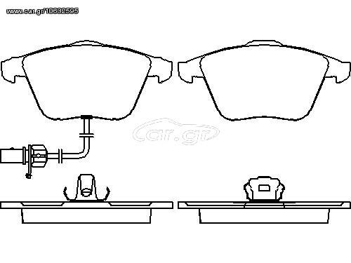 ΣΕΤ ΤΑΚ.ΕΜΠ.A4/A6 2004- ΚΑΙΝ. BREMBO P85097 AUDI A4 AUDI A6