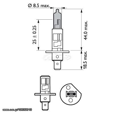 SET X-TREME VISION H1 ΚΑΙΝ. PHILIPS 36064628 ABARTH 500 ABARTH 500C ABARTH GRANDE ABARTH RITMO ALFA ROMEO 145 ALFA ROMEO 146 ALFA ROMEO 147 ALFA ROMEO 155 ALFA ROMEO 156 ALFA ROMEO 159 ALFA ROMEO 164