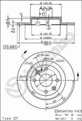 ΔΙΣΚΟΙ ΟΠ.MAZDA 323 MX3/MX5 ΚΑΙΝ. BREMBO 08685710 MAZDA 323 MAZDA MX-3 MAZDA MX-5