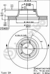 ΔΙΣΚΟI ΦΡΕΝΩΝ FORD TRANSIT ΑΕΡ ΚΑΙΝ. BREMBO 09294310 FORD TRANSIT