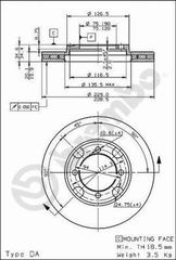 ΔΙΣΚΟΙ ΦΡΕΝΩΝ MAZDA 626 ΚΑΙΝ. BREMBO 09521410 MAZDA 626