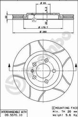 ΔΙΣΚΟΙ ΦΡΕΝΩΝ ΜΑΧ ΚΑΙΝ. BREMBO 09557075 SEAT TOLEDO VW CORRADO VW GOLF VW PASSAT VW VENTO