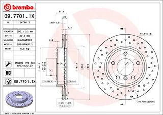 XR ΔΙΣ.ΦΡ.BMW 3 E46 ΚΑΙΝ. BREMBO 0977011X BMW 3 BMW Z3 BMW Z4