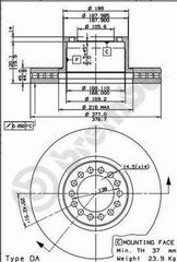 ΔΙΣΚΟΙ ΦΡ.ΕΜ.MER.ATEGO 19.5?? ΚΑΙΝ. BREMBO 09857310 MERCEDES-BENZ ATEGO