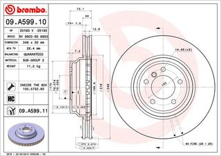 ΔΙΣΚΟΙ ΦΡΕΝ.ΕΜ.BMW 3 E90/91/92 ΚΑΙΝ. BREMBO 09A59910 BMW 3