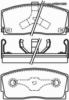 ΣΕΤ ΤΑΚΑΚΙΑ ΦΡ.CHARADE/APLAUSE ΚΑΙΝ. BREMBO P16005 DAIHATSU APPLAUSE DAIHATSU CHARADE