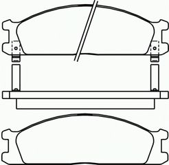 ΣΕΤ ΤΑΚΑΚΙΑ ΦΡ.ΕΜ.FORD/NISSAN ΚΑΙΝ. BREMBO P24026 FORD MAVERICK NISSAN PICK NISSAN PICKUP NISSAN TERRANO NISSAN URVAN NISSAN VANETTE SUBARU SVX