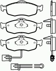 ΣΕΤ ΤΑΚΑΚΙΑ EM.FORD MONDEO ΚΑΙΝ. BREMBO P24034 FORD COUGAR FORD MONDEO FORD SCORPIO