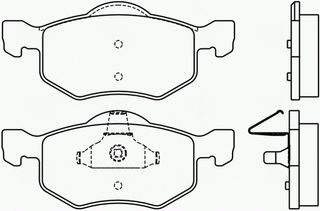 ΣΕΤ ΤΑΚΑΚΙΑ ΕΜ.FORD MAVERIC 01 ΚΑΙΝ. BREMBO P24056 FORD MAVERICK MAZDA TRIBUTE