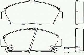 ΣΕΤ ΤΑΚΑΚΙΑ EM.ΦΡ. HONDA/ROVER ΚΑΙΝ. BREMBO P28021 HONDA ACCORD HONDA PRELUDE ROVER 600