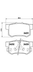 ΤΑΚΑK.ΟΠ.HONDA CRV 02- NISSYS ΚΑΙΝ. BREMBO P28051 HONDA ACCORD HONDA CR-V