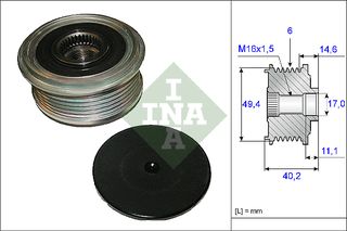 ΡΟΥΛ.ΑΛΤΕΡΝ.VW 2.0 TDI ΚΑΙΝ. INA 535012410 AUDI A1 AUDI A3 AUDI A4 AUDI A5 AUDI A6 AUDI Q3 AUDI Q5 AUDI TT SEAT ALHAMBRA SEAT EXEO SEAT IBIZA SEAT LEON SEAT TOLEDO SKODA FABIA SKODA OCTAVIA SKODA SUP