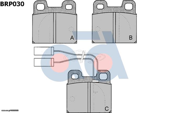 ΣΕΤ ΤΑΚΑΚΙΑ ΦΡ. ALFA ROMEO ΚΑΙΝ. AD INTERNATIONAL BRP030 ALFA ROMEO 75 ALFA ROMEO 90 ALFA ROMEO ALFETTA ALFA ROMEO GIULIETTA ALFA ROMEO GTV ALFA ROMEO RZ ALFA ROMEO SZ