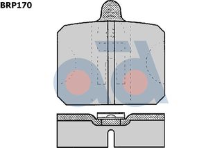 ΣΕΤ ΤΑΚΑΚΙΑ ΕΜ.SKODA 100/105 ΚΑΙΝ. AD INTERNATIONAL BRP170 SKODA 100 SKODA 105,120 SKODA 110 SKODA RAPID