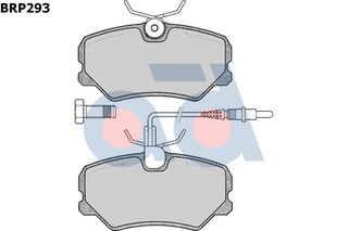 ΣΕΤ ΤΑΚΑΚΙΑ ΕΜ.PEUGEOT 306/405 ΚΑΙΝ. AD INTERNATIONAL BRP293 PEUGEOT 405